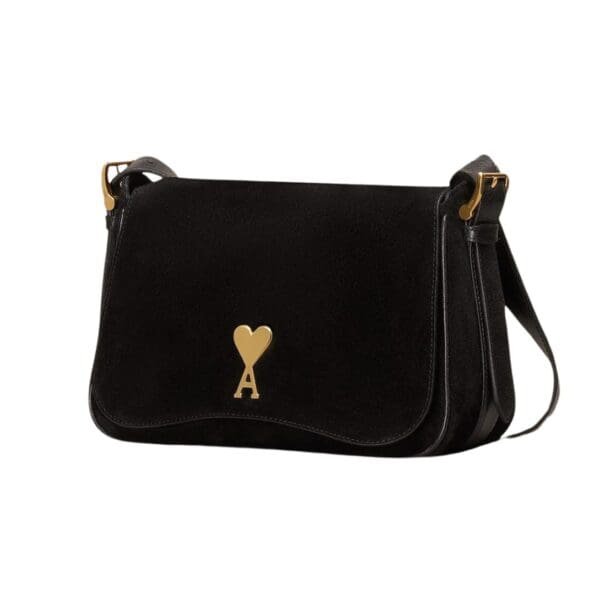 AMI PANAME PANAME SATCHEL BAGIN BLACK