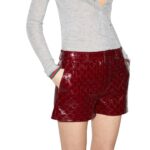 GUCCI GG EMBOSSED SHINY LEATHER