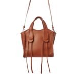 CHLOE SMALL MONY TOTE BAG CARAMEL