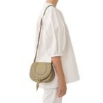 CHLOE MARCIE SMALL SADDLE BAG POTTERY GREEN