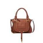 CHLOE MARCIE SMALL DOUBLE CARRY BAG TAN