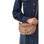 CHLOE MARCIE CHAIN FLAP BAG WOODROSE