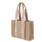 CHLOE MEDIUM WOODY TOTE BAG BLUSHY BEIGE