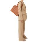 CHLOE MEDIUM WOODY TOTE BAG CARAMEL