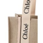 CHLOE MEDIUM WOODY TOTE BAG CEMENT PINK