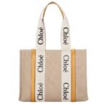 CHLOE MEDIUM WOODY TOTE BAG HONEY GOLD
