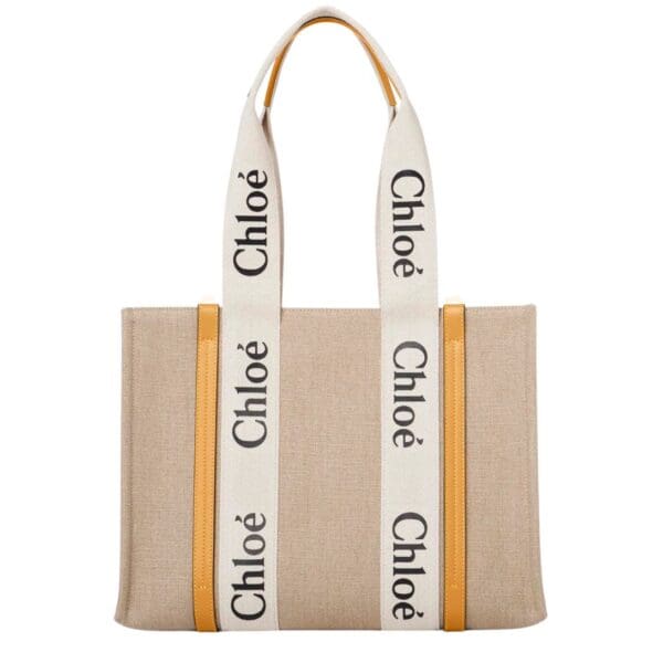 CHLOE MEDIUM WOODY TOTE BAG HONEY GOLD