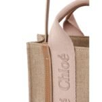 CHLOE MINI WOODY TOTE BAG BLUSHY BEIGE