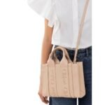 CHLOE SMALL WOODY TOTE BAG CEMENT PINK