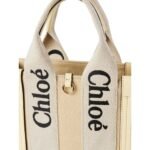 CHLOE SMALL WOODY TOTE BAG COCONUT MILK
