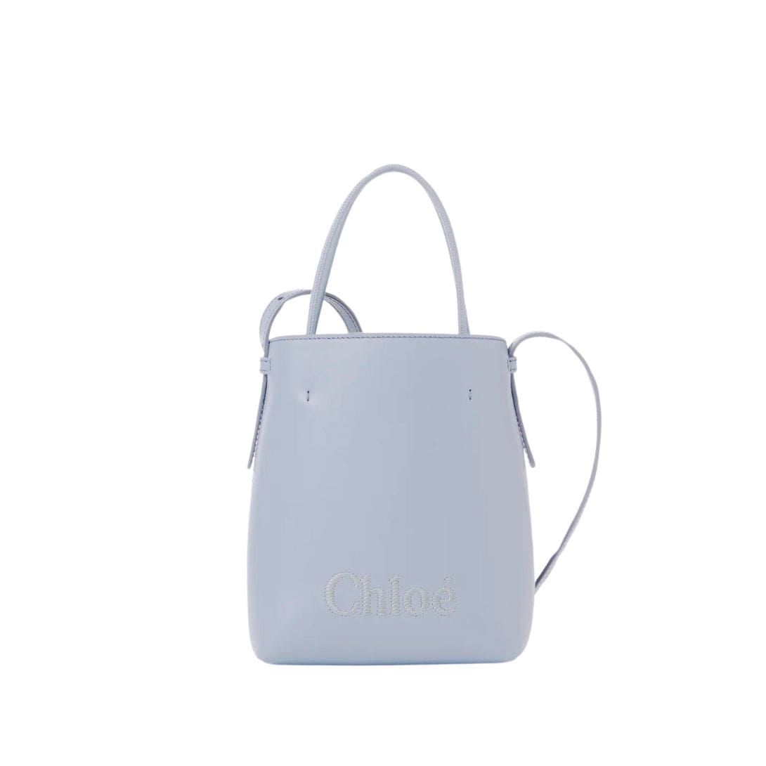 CHLOÉ SENSE MICRO TOTE BAG BLUE