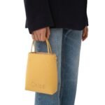 CHLOÉ SENSE MICRO TOTE BAG HONEY GOLD