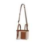 VALEXTRA SOFT CANVAS BUCKET MICRO BAG