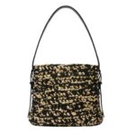 VALEXTRA SOFT RAFFIA AND COTTON BUCKET MINI BAG