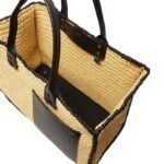 VALEXTRA SOFT TOTE RAFFIA CROCHET LARGE BAG