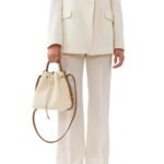 CHLOE MARCIE BUCKET BAG MISTY IVORY