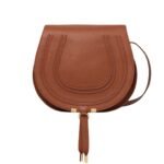 CHLOE MARCIE MEDIUM SADDLE BAG TAN