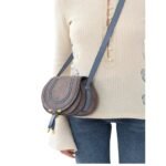 CHLOE MARCIE SMALL SADDLE BAG CASHMERE GREY