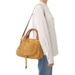 CHLOE MARCIE DOUBLE CARRY BAG SAFARI GOLD