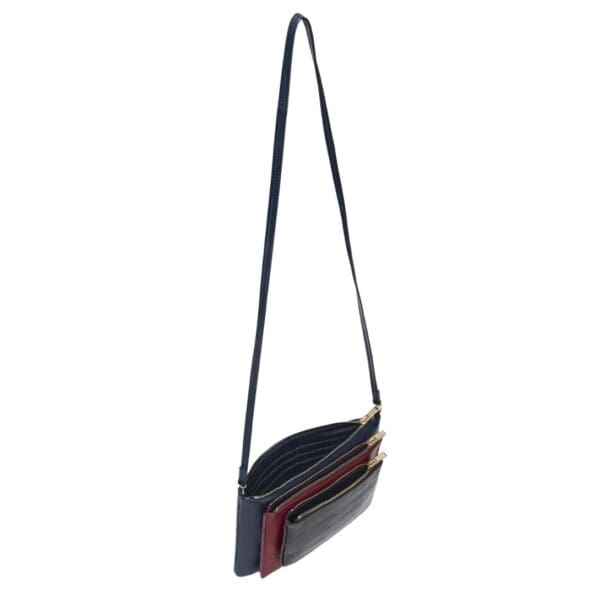 PROENZA TRIPLE ZIP POUCH DEEP NAVY