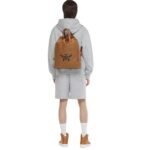 MCM HIMMEL DRAWSTRING BACKPACK IN LAURETOS COGNAC