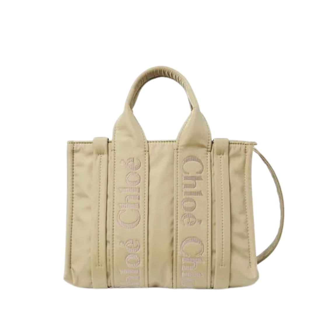 CHLOE SMALL WOODY TOTE BAG HOT SAND