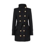 BALMAIN OFFICER COAT WITH BELT