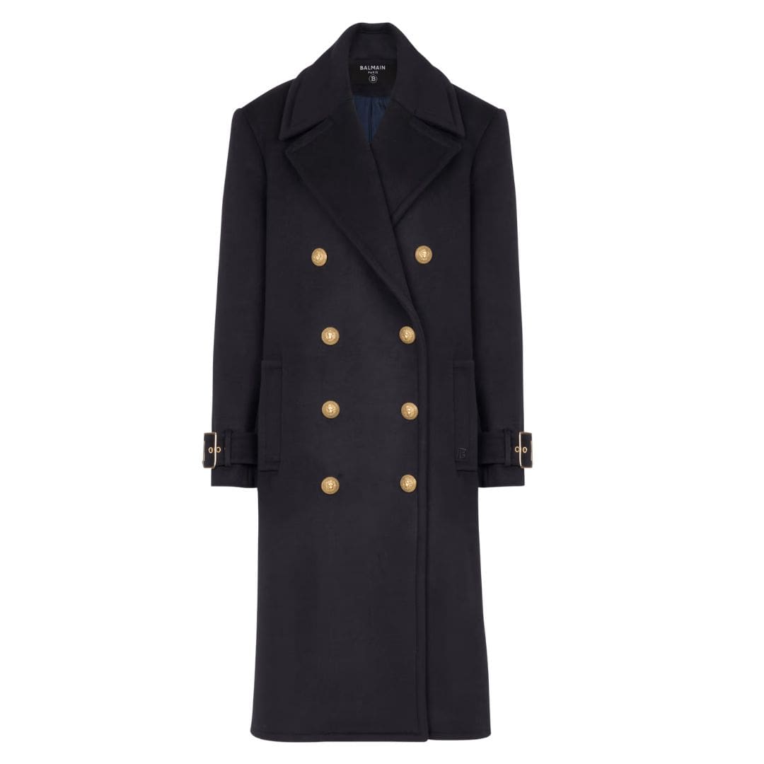 BALMAIN OVERSIZED DOUBLE BREASTED COAT