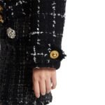 BALMAIN TWEED BOMBER JACKET