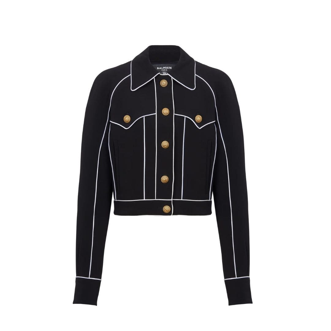 BALMAIN WESTEM CREPE JACKET