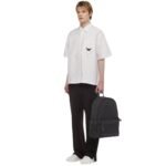 MCM HIMMEL BACKPACK IN LAURETOS JACQUARD GREY