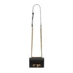 ALEXANDER MCQUEEN WOMANS MINI JEWELLED SATCHEL IN BLACKGOLD