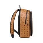 MCM STARK TENNIS BACKPACK IN MEGA LAUREL VISETOS COGNAC