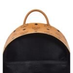 MCM SMALL STARK SIDE STUDS BACKPACK IN VISETOS COGNAC