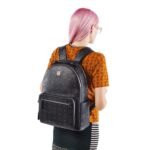 MCM MEDIUM STARK BACKPACK IN VISETOS BLACK