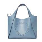 STELLA MCCARTNEY LOGO GRAINY ALTER MAT CROSSBODY BAG