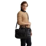 RALPH LAUREN PEBBLED LEATHER DUFFEL