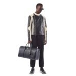 MCM OTTOMAR WEEKENDER BAG IN VISETOS BLACK