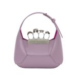 ALEXANDER MCQUEEN WOMENS THE JEWELLED HOBO BAG IN ANTIQUE PINK