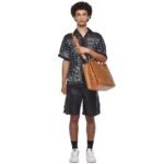 MCM X- LARGE MÜNCHEN TOTE IN VISETOS COGNAC