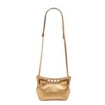 ALEXANDER MCQUEEN WOMENS THE MINI PEAK BAG IN GOLD
