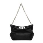 ALEXANDER MCQUEEN WOMENS THE PEAK BAG IN BLACK