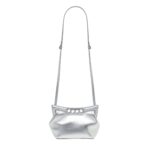 ALEXANDER MCQUEEN WOMENS THE PEAK BAG MINI IN SILVER