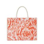 VERSACE BAROCCO ATHENA RAFFIA TOTE BAG
