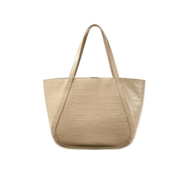 VERSACE CROC-EFFECT GRECA GODDESS LARGE TOTE BAG