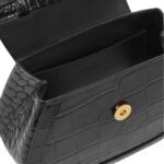 VERSACE CROC-EFFECT GRECA GODDESS MINI BAG