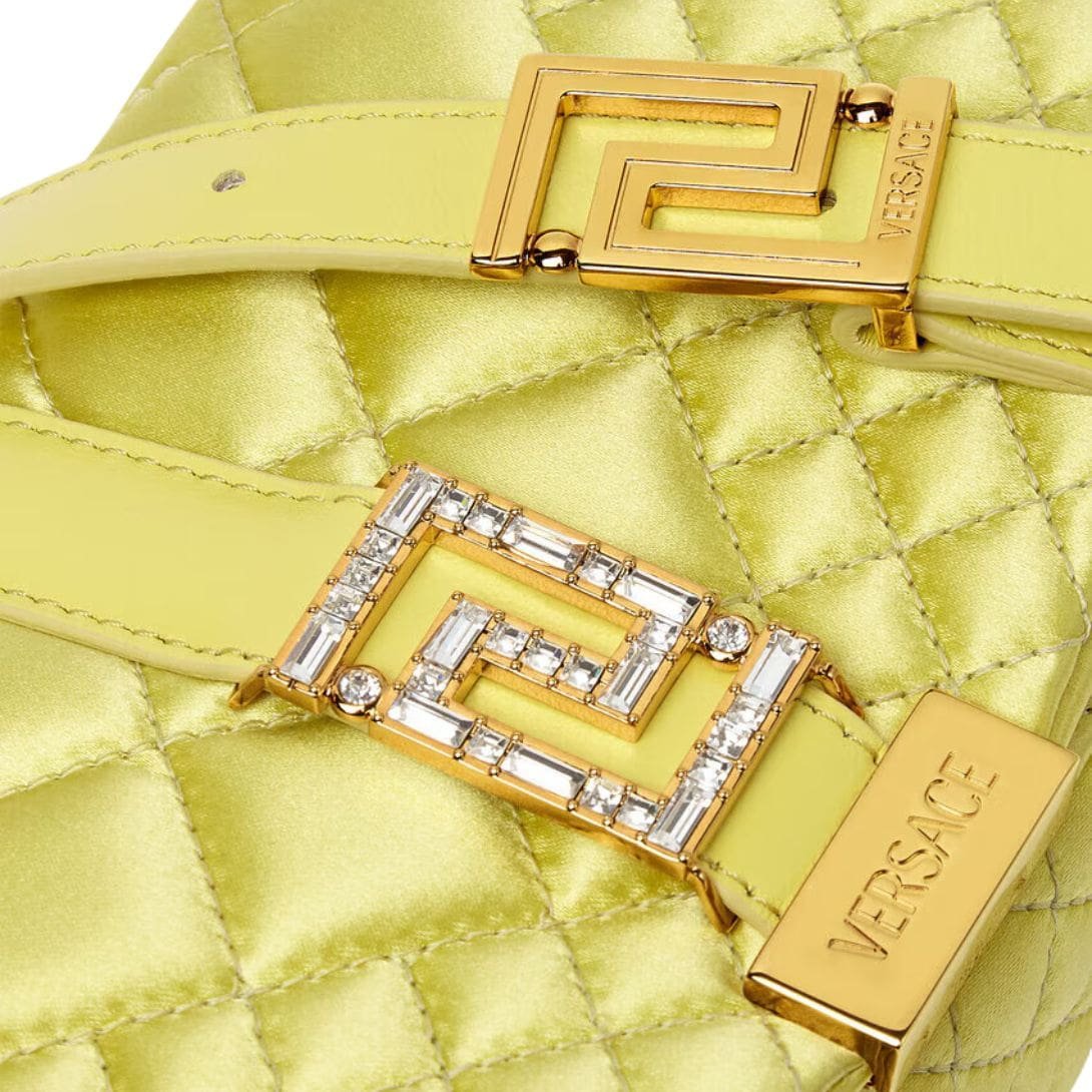 VERSACE GRECA GODDESS SATIN MINI BAG