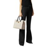 VERSACE LA MEDUSA CANVAS SMALL TOTE BAG