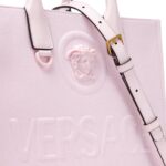 VERSACE LA MEDUSA CANVAS SMALL TOTE BAG