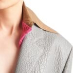 PRADA SINGLE BREASTED NAPPA LEATHER JACKET